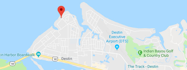 Map of Destin Army Infantry Center Recreation Area